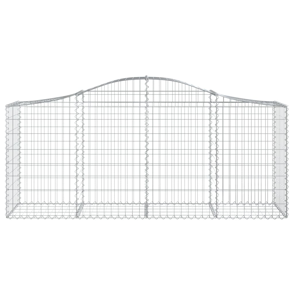 Lučne gabionske košare 12 kom 200x50x80/100cm pocinčano željezo