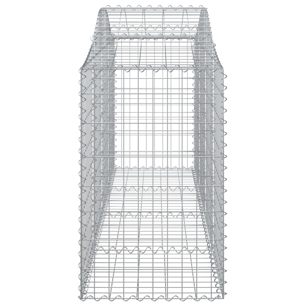 Lučne gabionske košare 12 kom 200x50x80/100cm pocinčano željezo