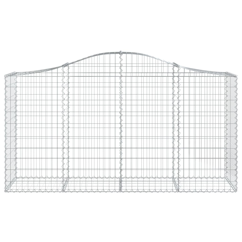 Lučne gabionske košare 12kom 200x50x100/120cm pocinčano željezo