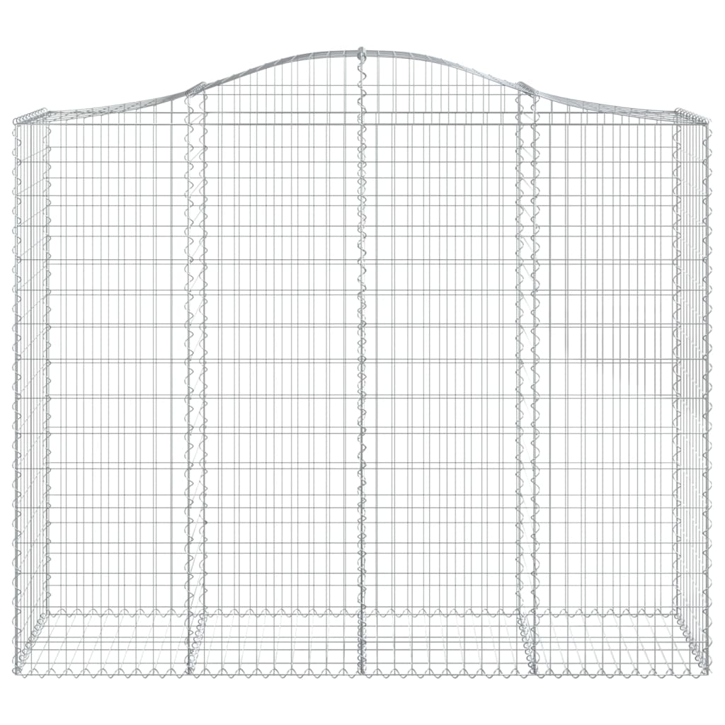 Lučne gabionske košare 12kom 200x50x160/180cm pocinčano željezo