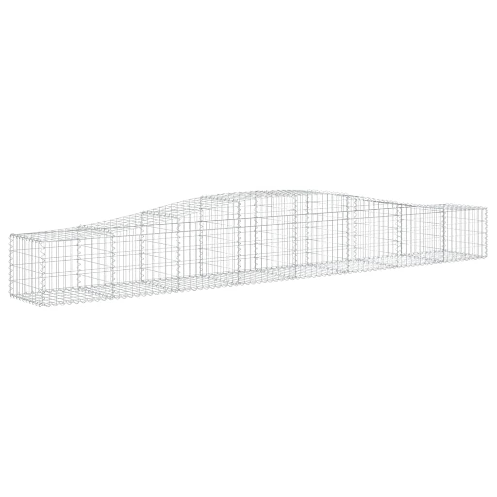 Lučne gabionske košare 20 kom 400x50x40/60 cm pocinčano željezo