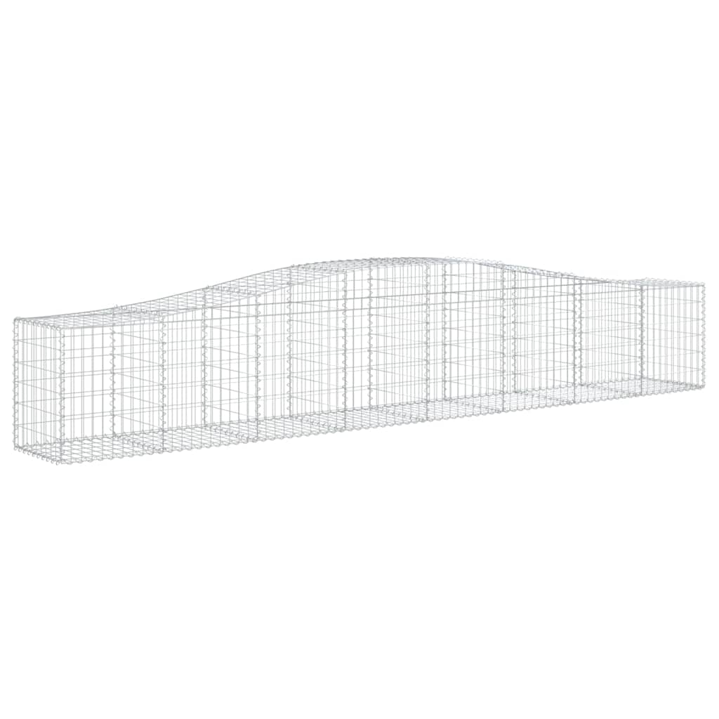 Lučne gabionske košare 5 kom 400x50x60/80 cm pocinčano željezo