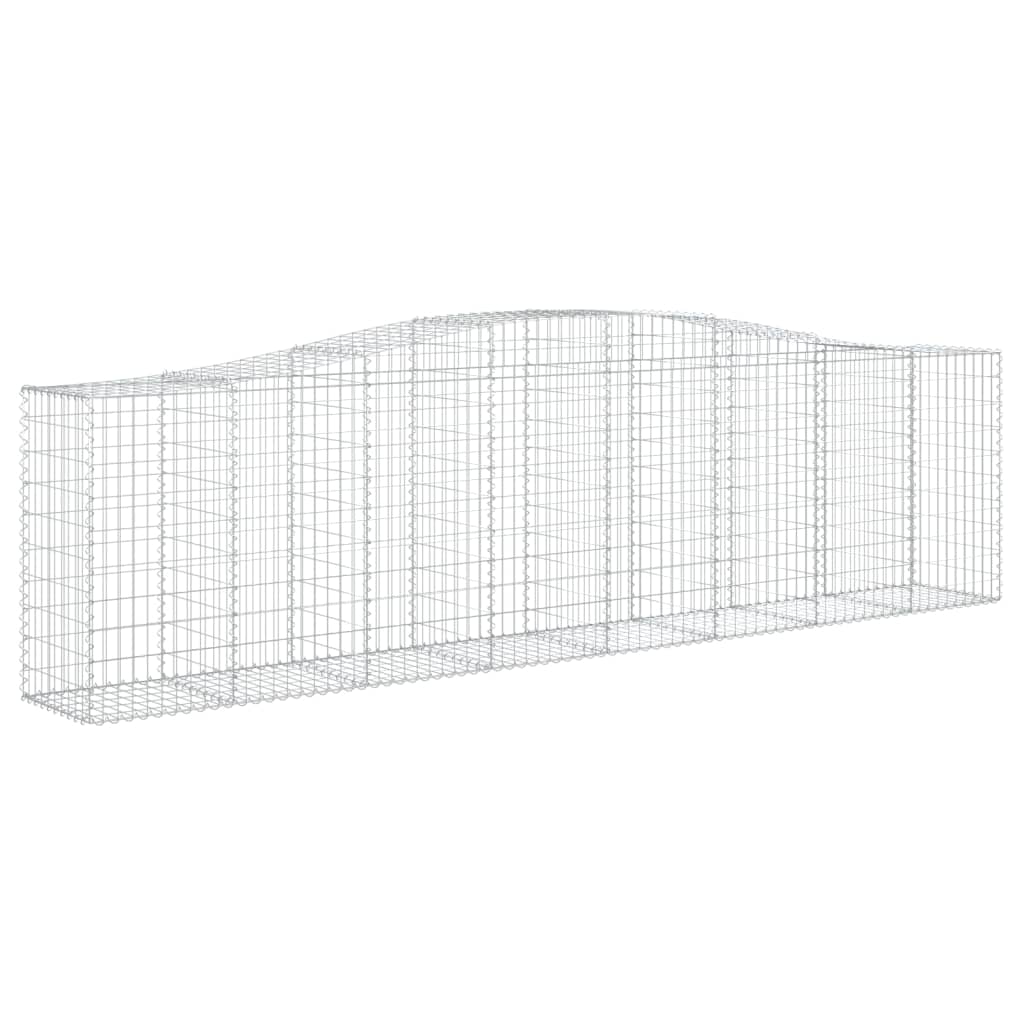 Lučne gabionske košare 25kom 400x50x100/120cm pocinčano željezo
