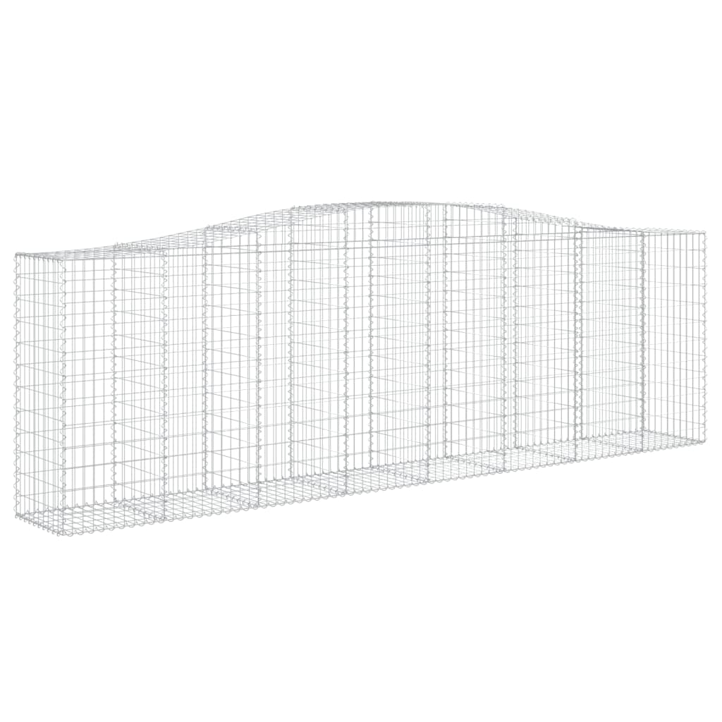 Lučne gabionske košare 4 kom 400x50x120/140cm pocinčano željezo