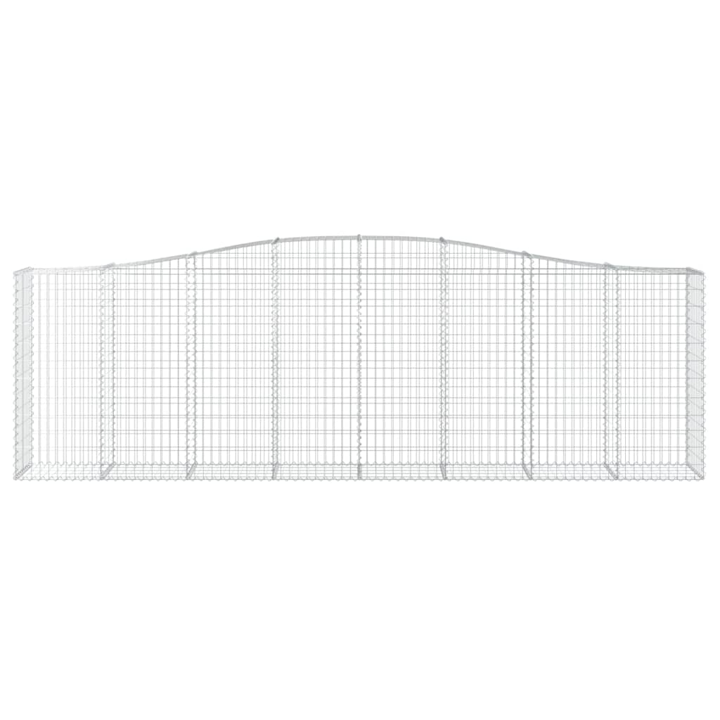 Lučne gabionske košare 4 kom 400x50x120/140cm pocinčano željezo