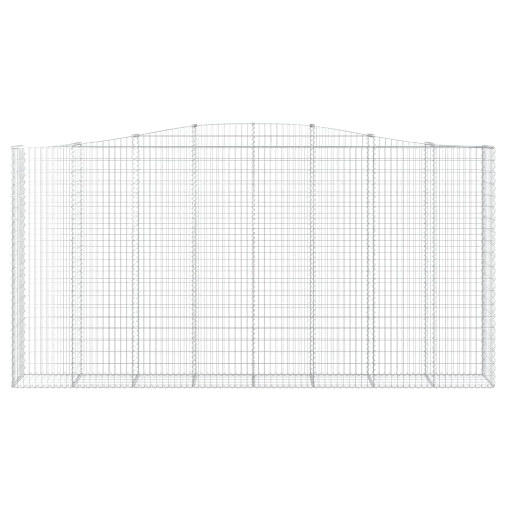 Lučne gabionske košare 4 kom 400x50x200/220cm pocinčano željezo