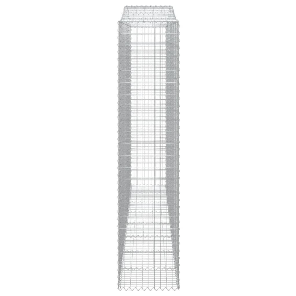 Lučne gabionske košare 5 kom 400x50x220/240cm pocinčano željezo