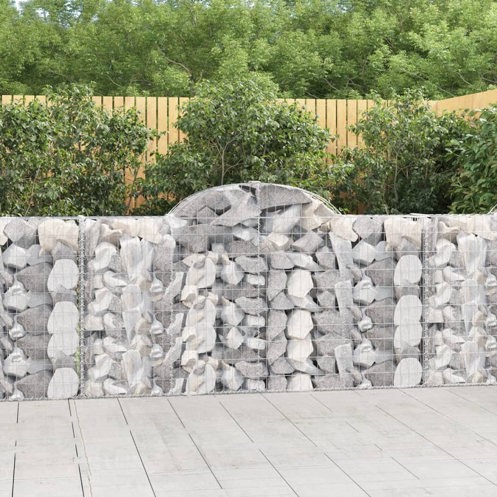 Lučne gabionske košare 14kom 200x30x100/120cm pocinčano željezo