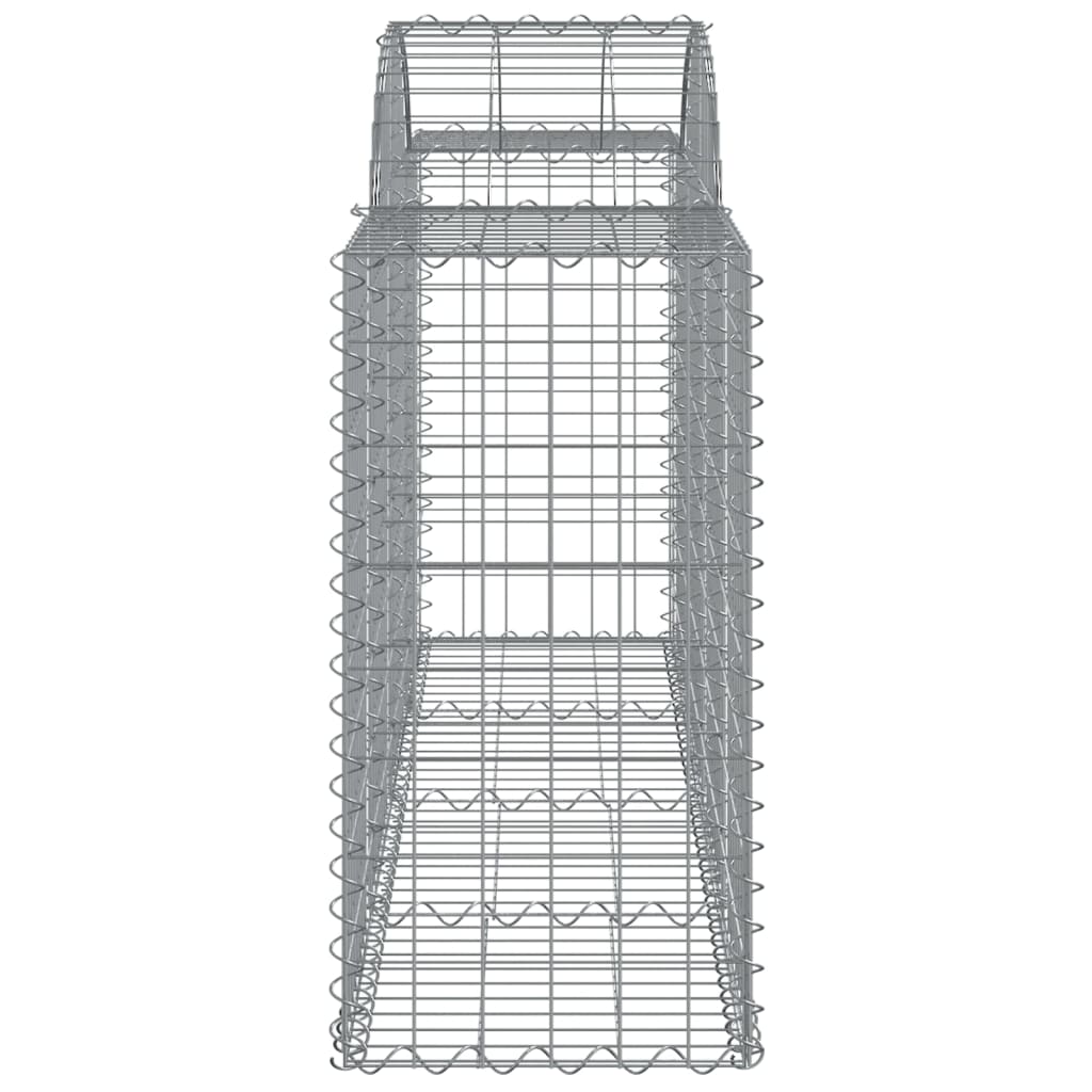 Lučne gabionske košare 5 kom 200x50x80/100 cm pocinčano željezo