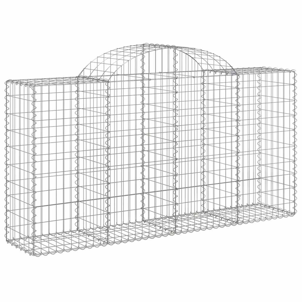 Lučne gabionske košare 4 kom 200x50x100/120cm pocinčano željezo