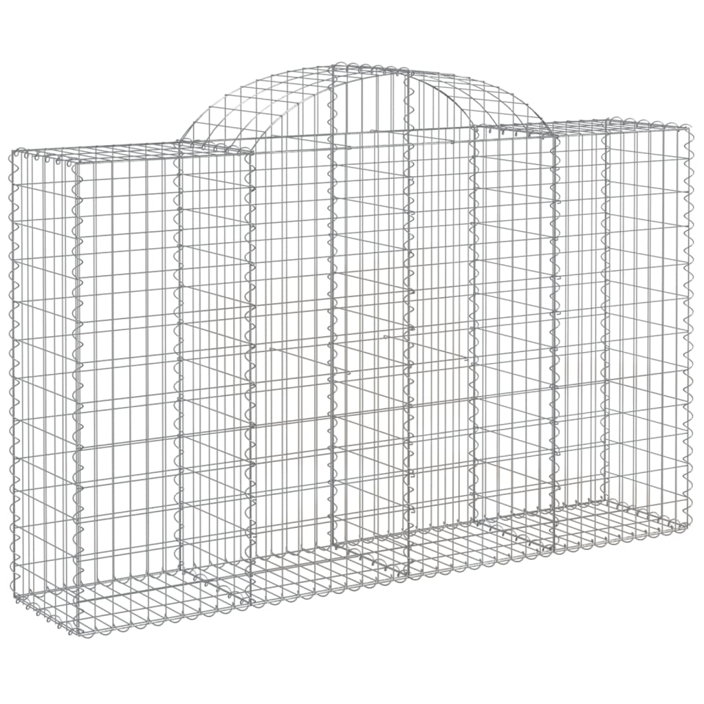 Lučne gabionske košare 3 kom 200x50x120/140cm pocinčano željezo