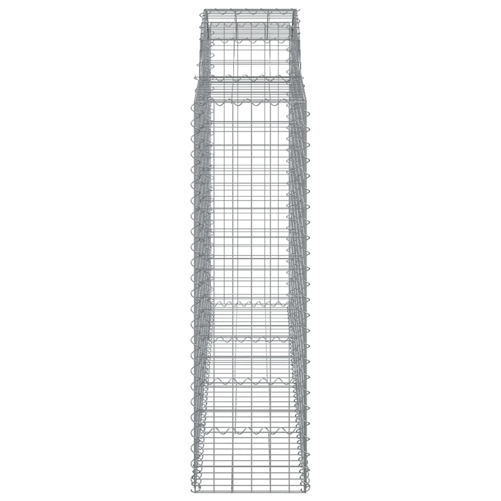 Lučne gabionske košare 8 kom 200x50x140/160cm pocinčano željezo