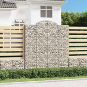 Lučne gabionske košare 18 kom 200x50x220/240 cm pocinčano željezo