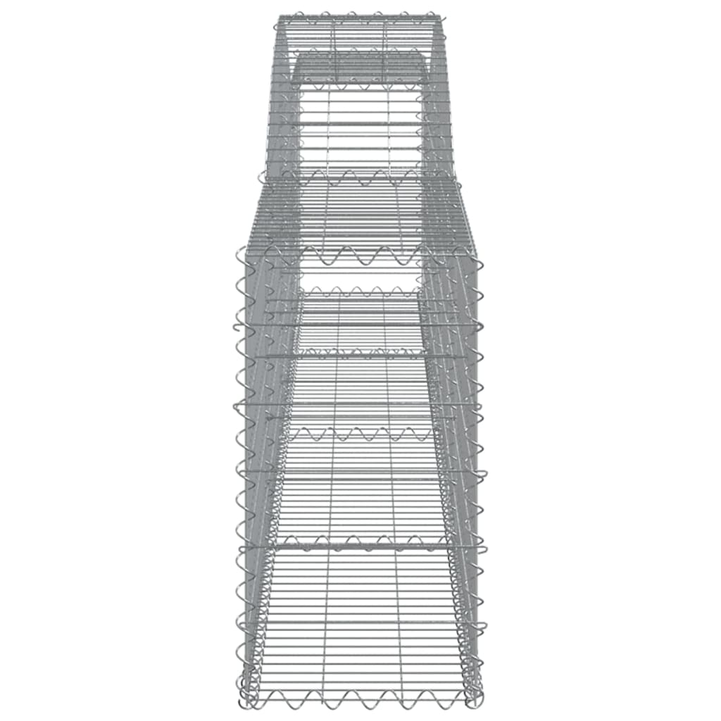 Lučne gabionske košare 20 kom 400x30x60/80 cm pocinčano željezo
