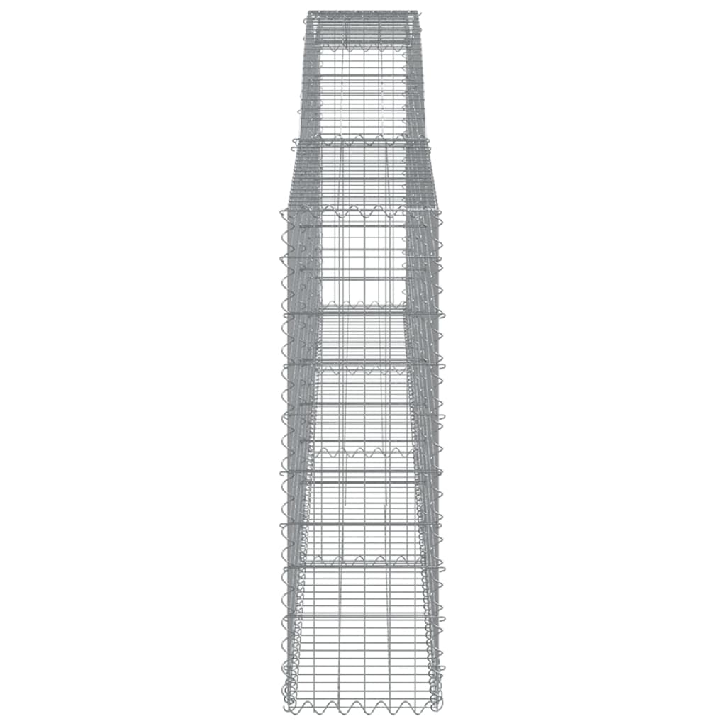 Lučne gabionske košare 4 kom 400x30x100/120cm pocinčano željezo