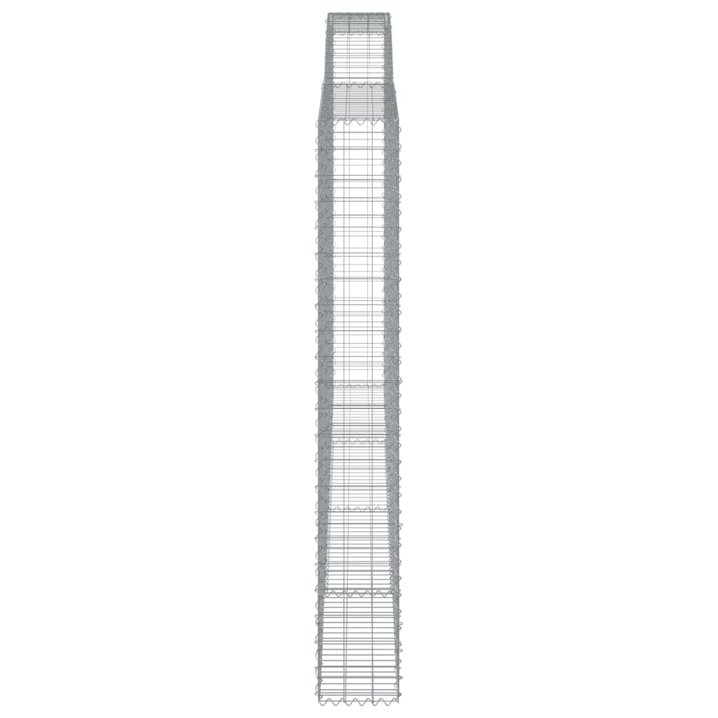 Lučne gabionske košare 3 kom 400x30x220/240cm pocinčano željezo