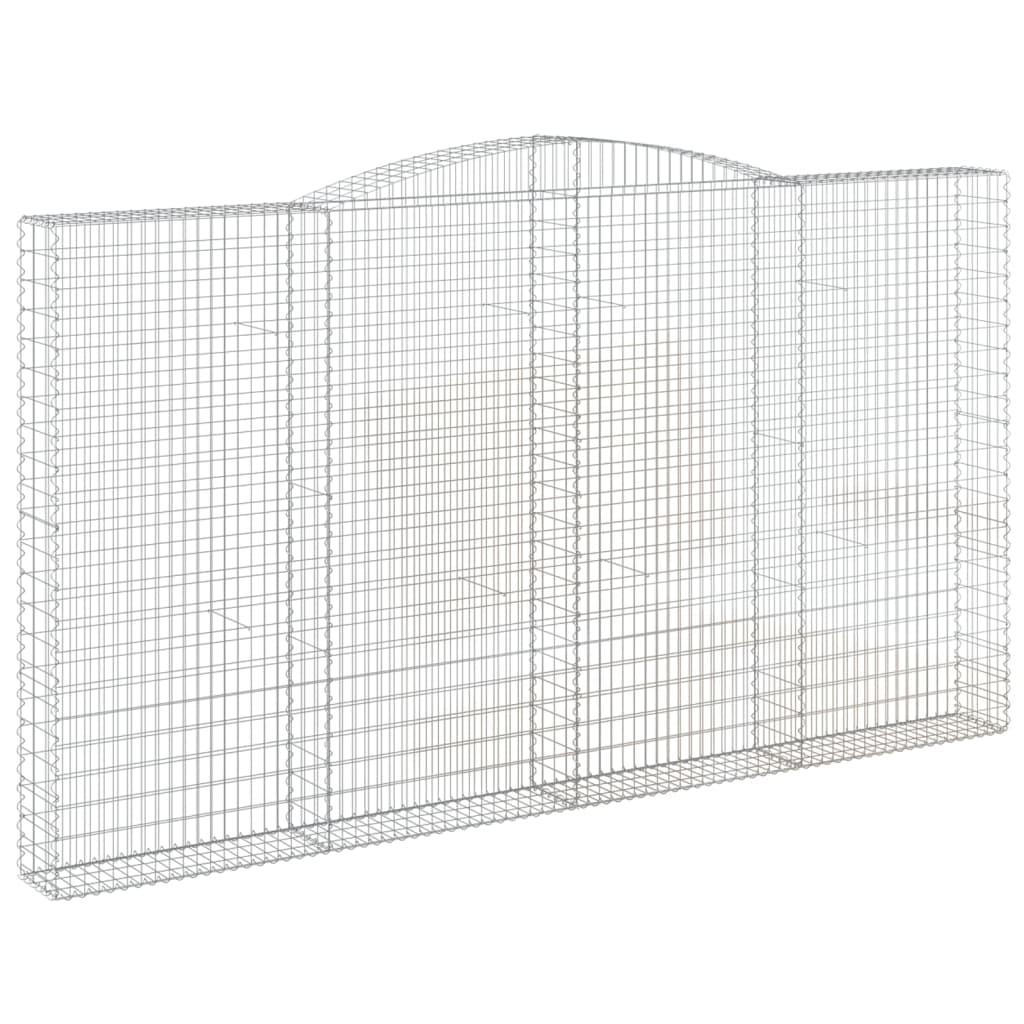 Lučne gabionske košare 5 kom 400x30x220/240cm pocinčano željezo