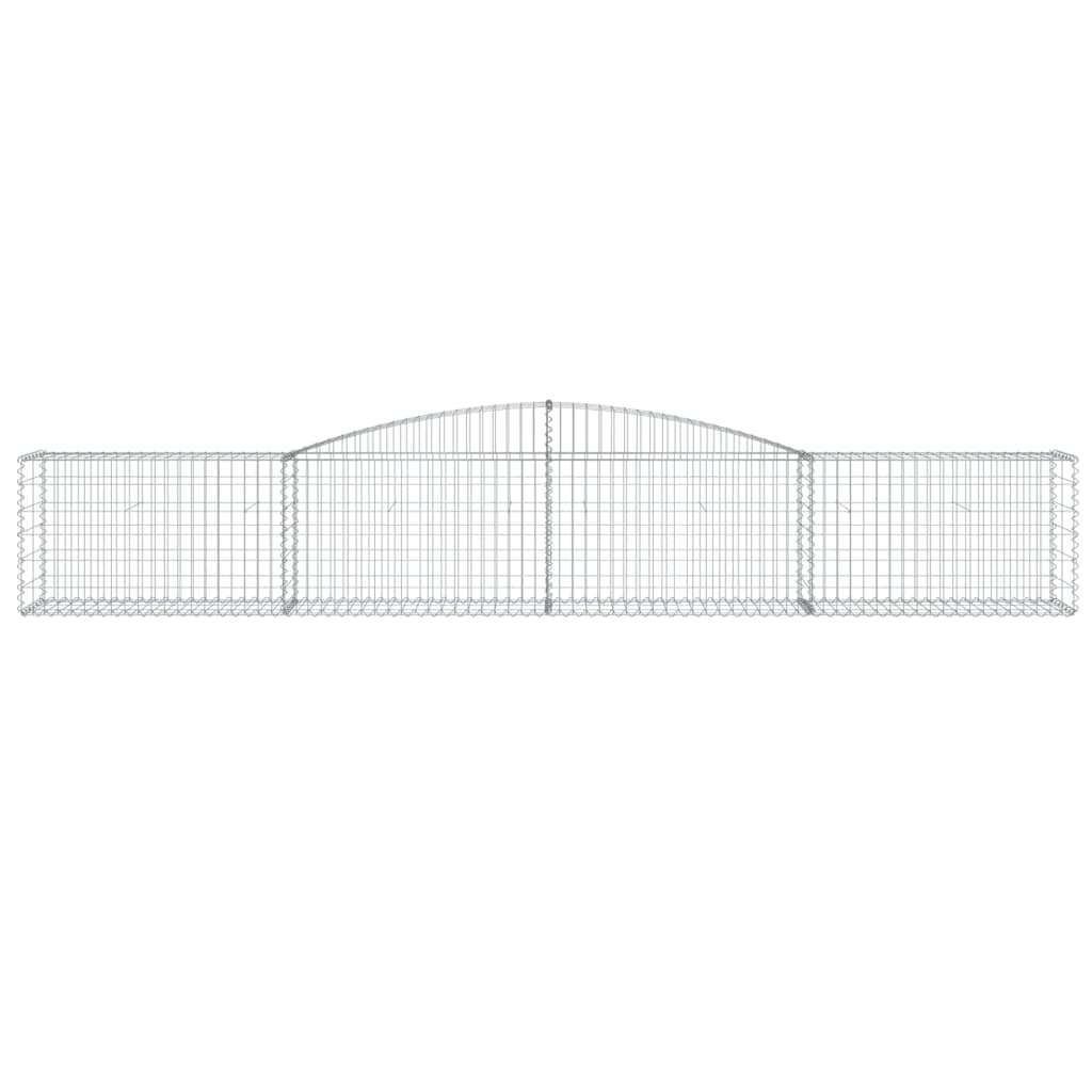 Lučne gabionske košare 15 kom 400x50x60/80 cm pocinčano željezo