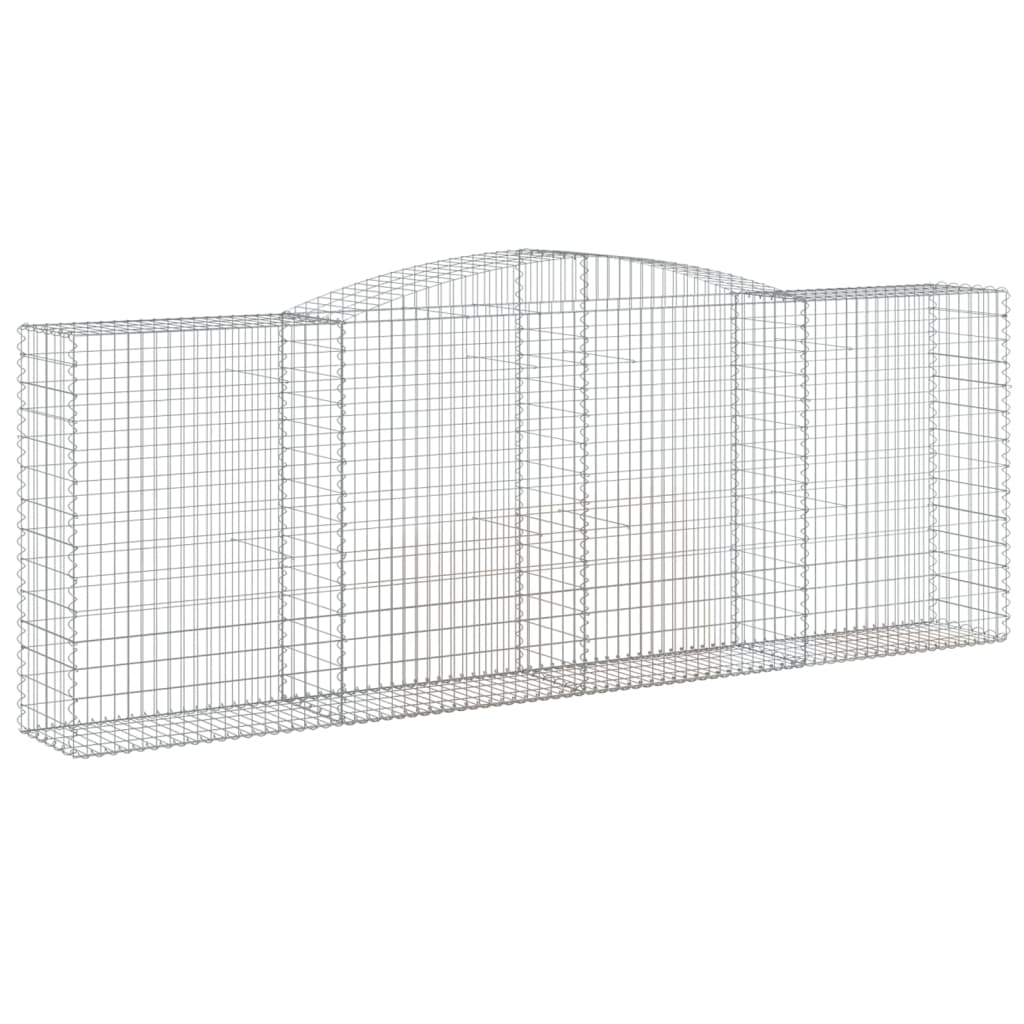 Lučne gabionske košare 25 kom 400 x 50 x 140/160 cm željezne