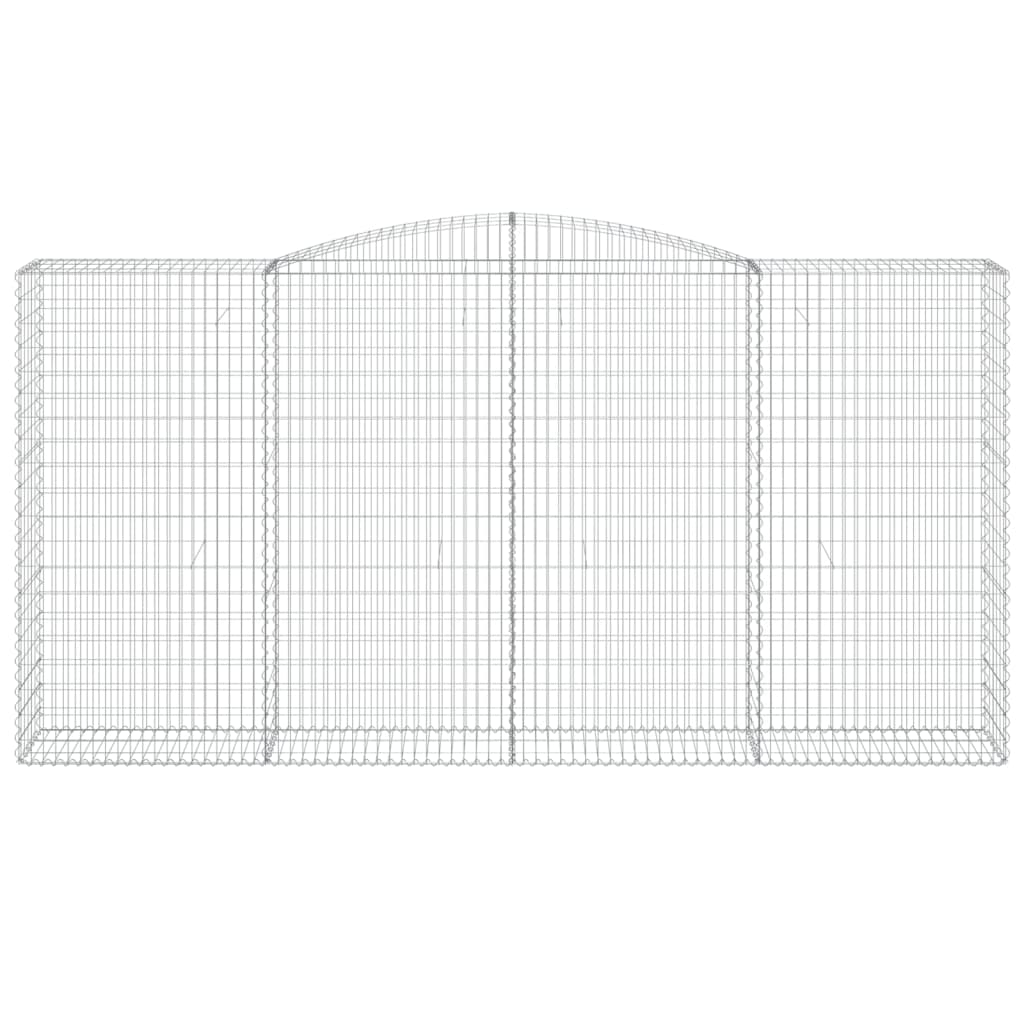 Lučne gabionske košare 6 kom 400x50x200/220cm pocinčano željezo