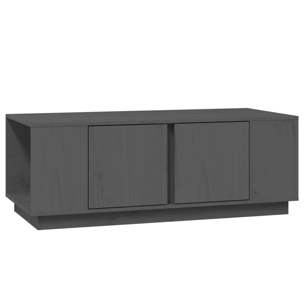 Stolić za kavu sivi 110 x 50 x 40 cm od masivne borovine
