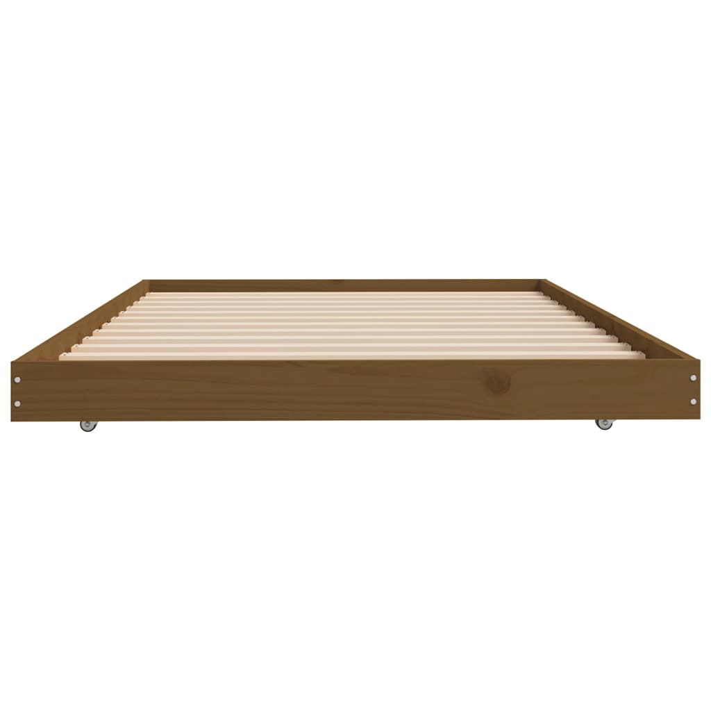 Okvir za krevet smeđa boja meda 80 x 200 cm od masivne borovine
