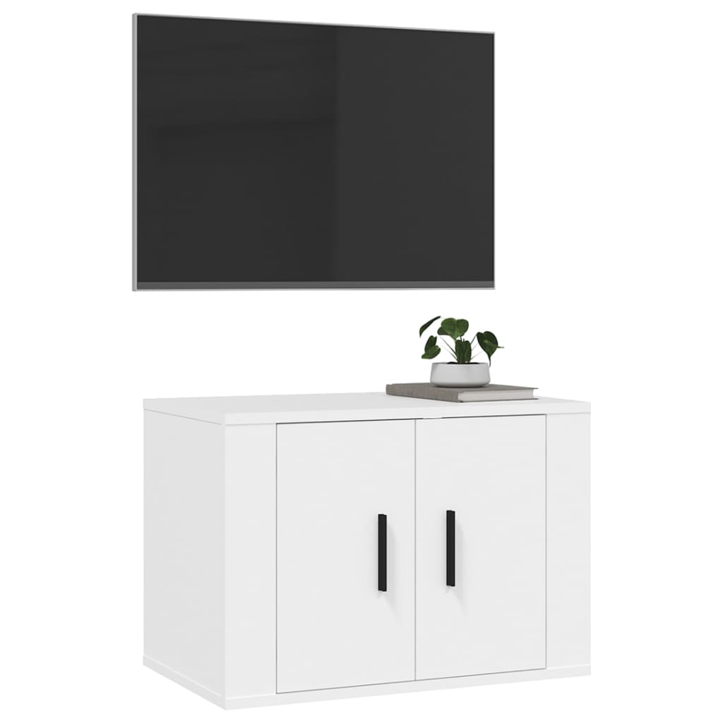 Zidni TV ormarić bijeli 57 x 34,5 x 40 cm