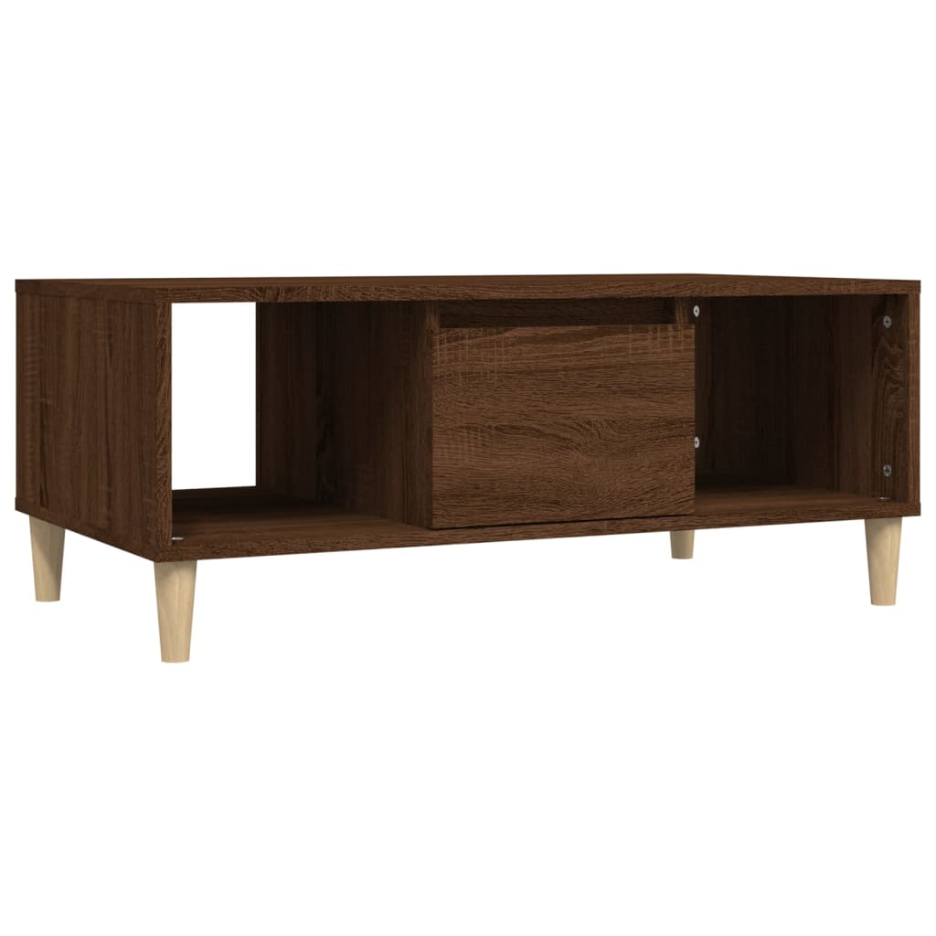 Stolić za kavu smeđi hrast 90x50x36,5 cm konstruirano drvo