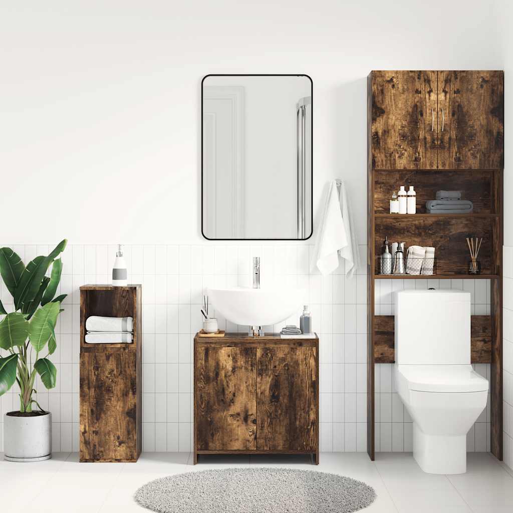Kupaonski ormarić boja hrasta 60 x 33 x 61 cm konstruirano drvo