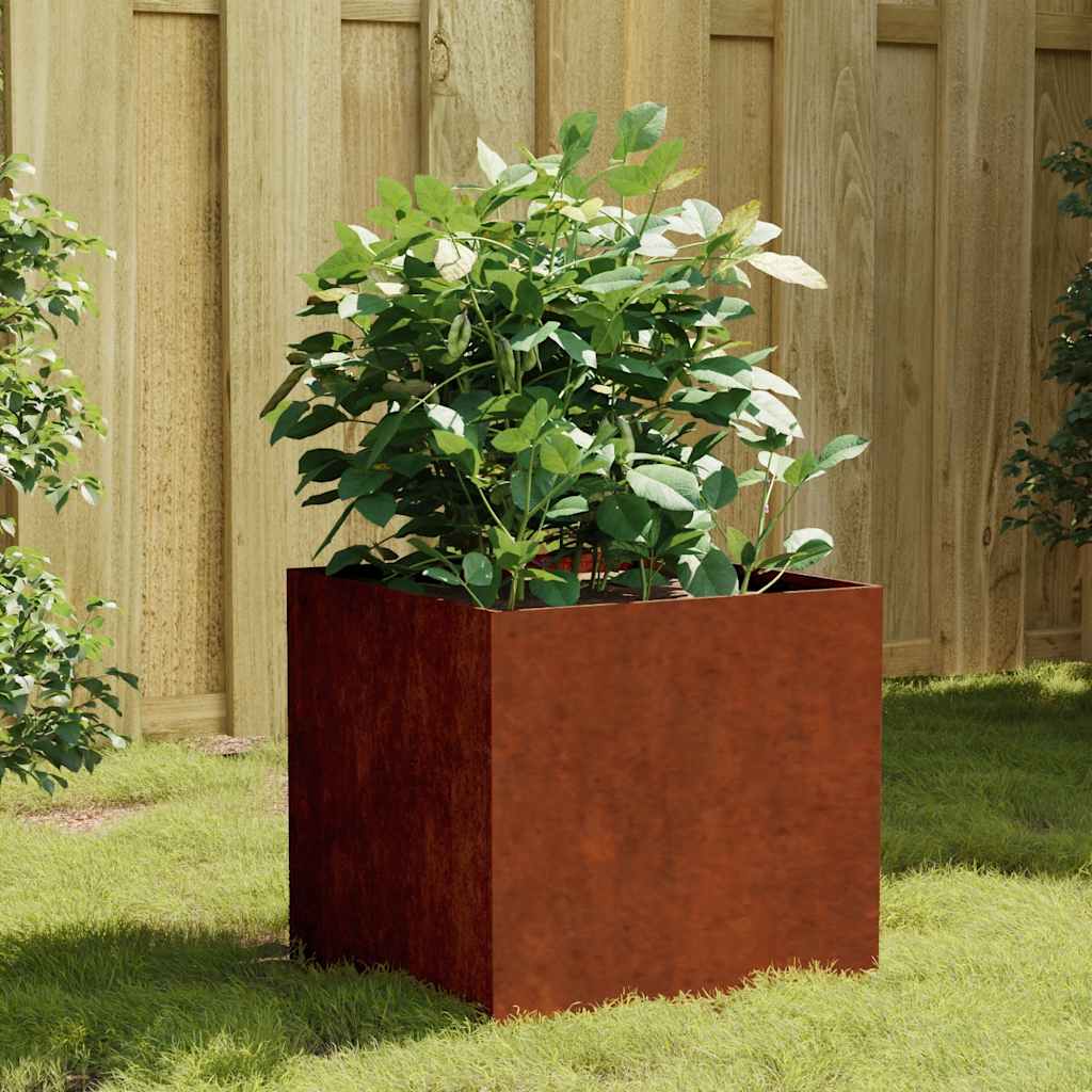 Posuda za sadnju 40 x 41 x 40 cm od čelika COR-TEN