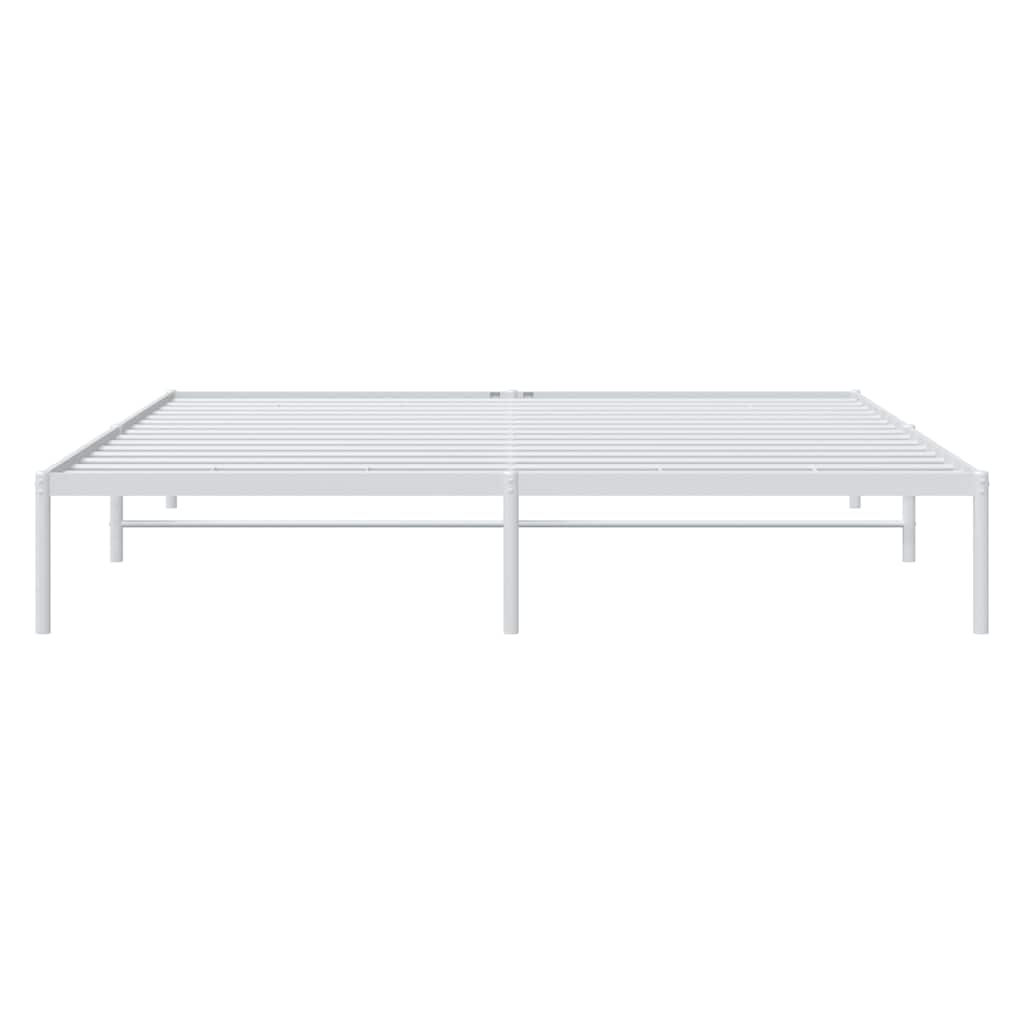 Metalni okvir za krevet bijeli 183x213 cm