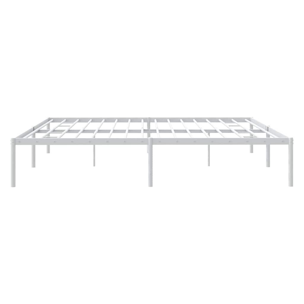 Metalni okvir za krevet bijeli 183x213 cm