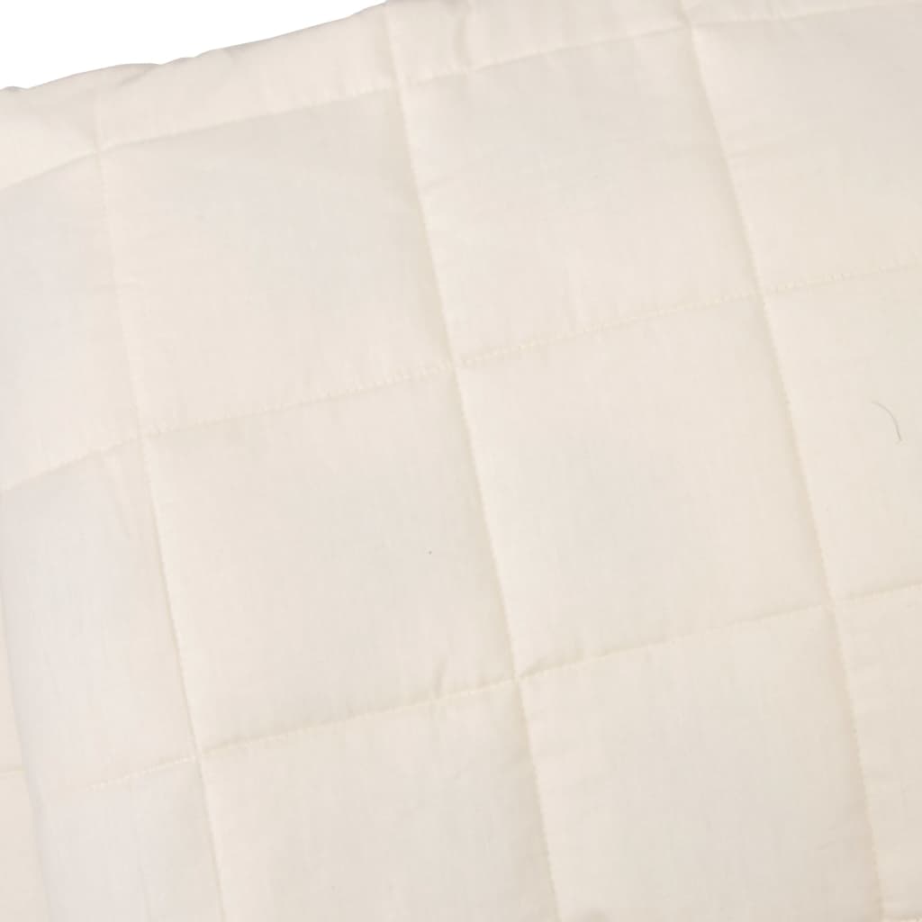 Teška deka svijetla krem 220x230 cm 11 kg od tkanine