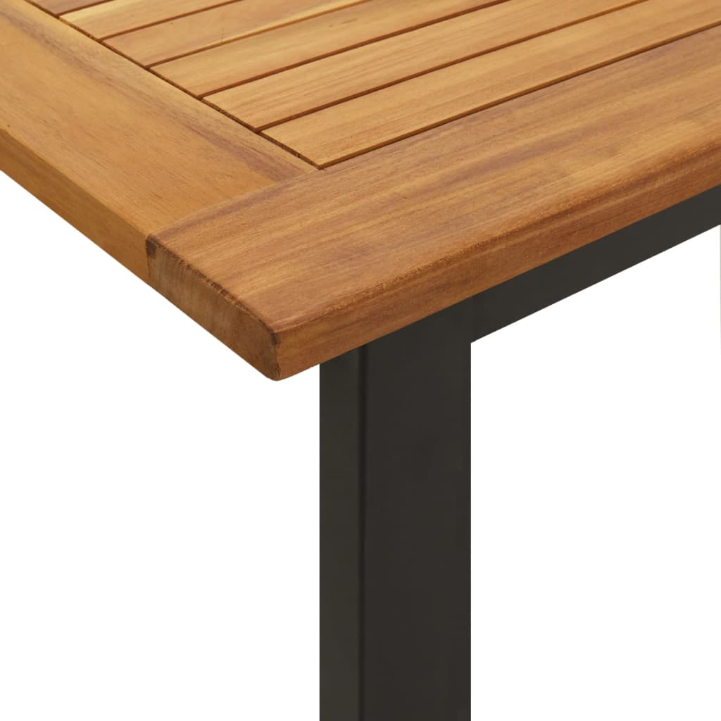 Vrtni stol s U-nogama 160 x 80 x 75 cm od masivnog drva bagrema
