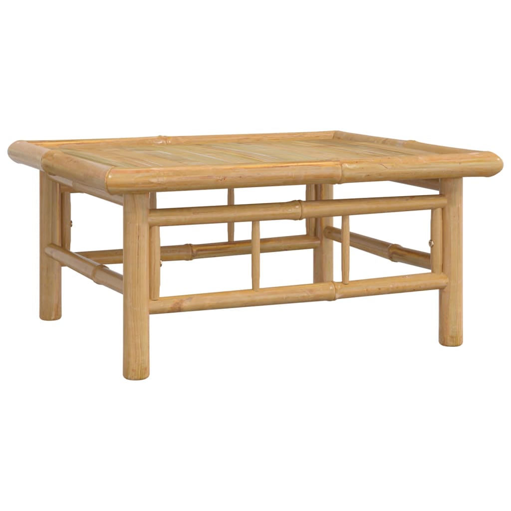 6-dijelna vrtna garnitura od bambusa s tamnosivim jastucima