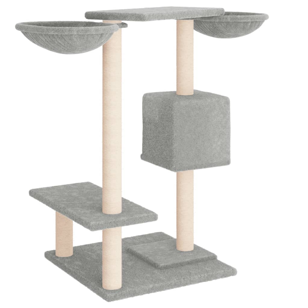 Penjalica za mačke sa stupovima za grebanje svjetlosiva 82 cm