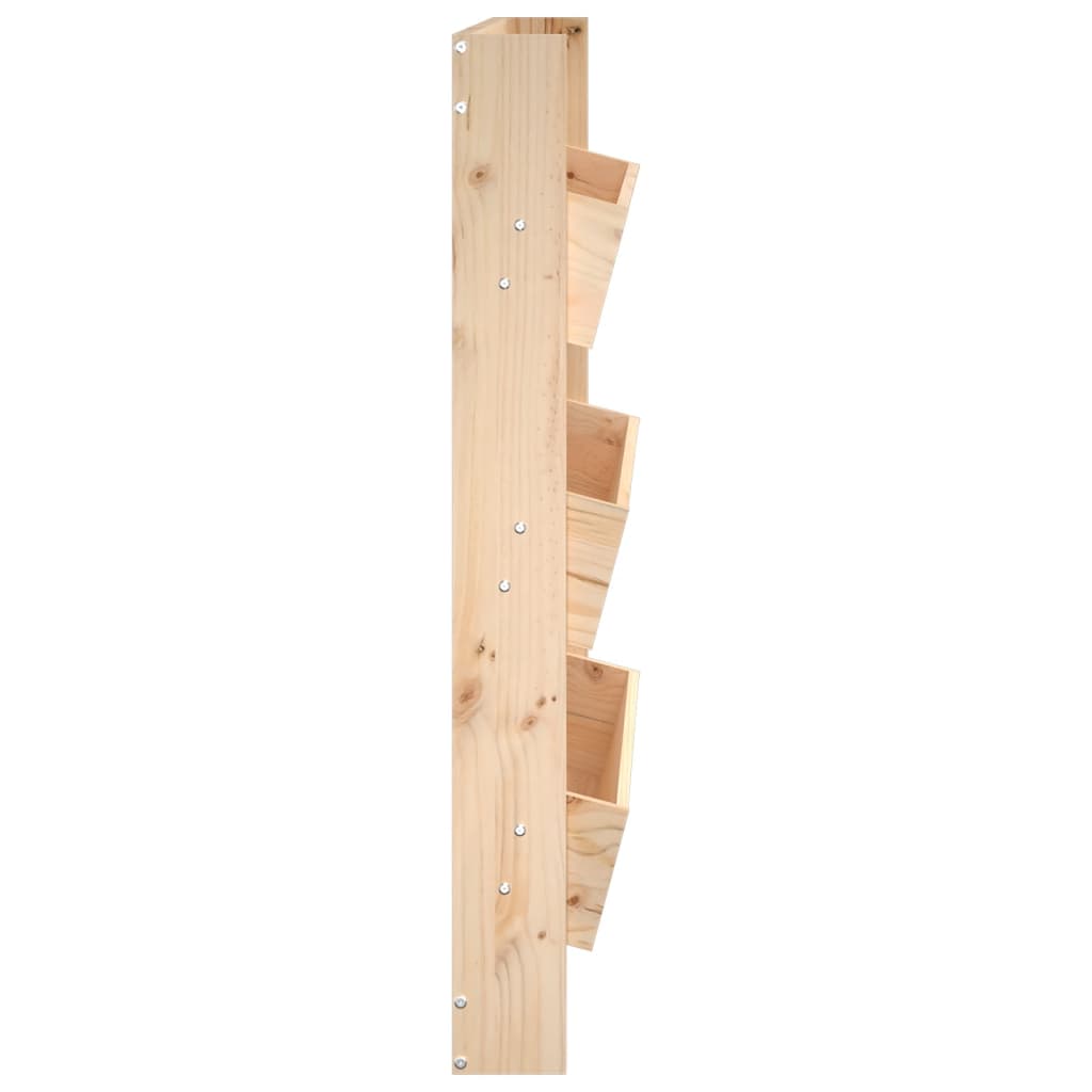 Zidna sadilica s 3 razine 60 x 18,5 x 110 cm masivna borovina