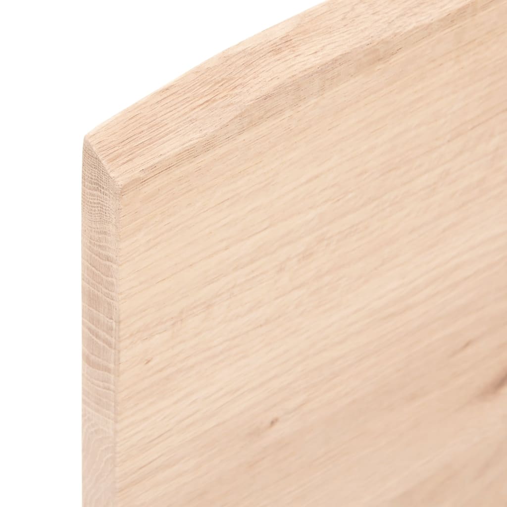 Stolna ploča 100x40x2 cm netretirana hrastovina sa živim rubom