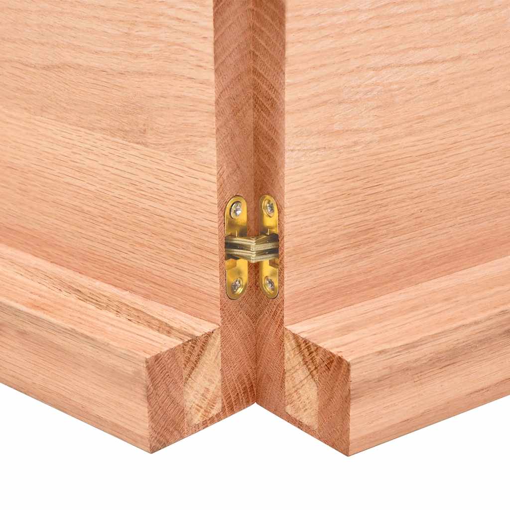 Stolna ploča svjetlosmeđa 140x50x(2-6) cm obrađena hrastovina