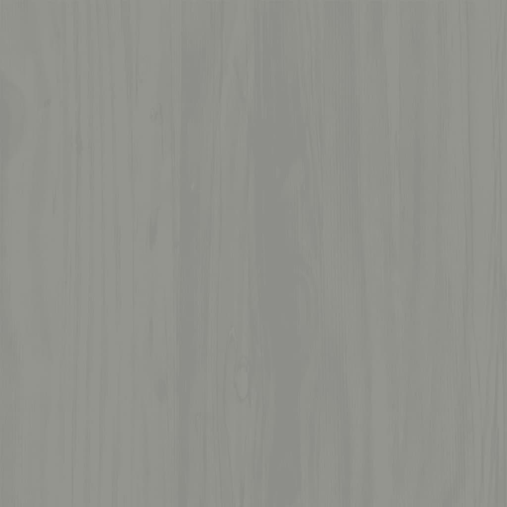 Regal za knjige VIGO sivi 60x35x114,5 cm od masivne borovine