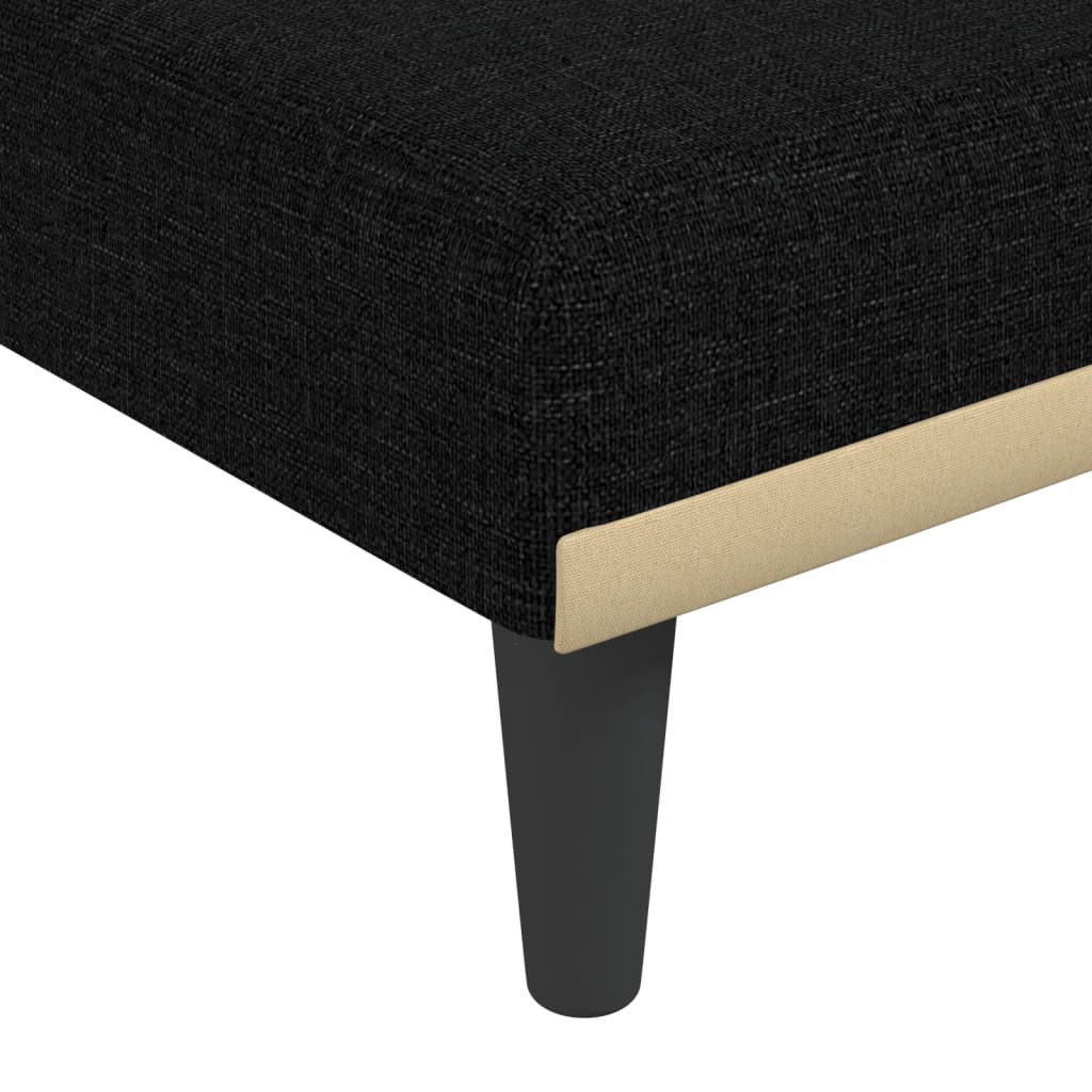 Počivaljka crna od tkanine