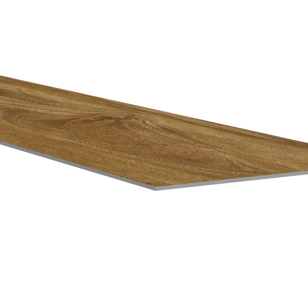 Zidne ploče s izgledom drva smeđe od PVC-a 4,12 m²