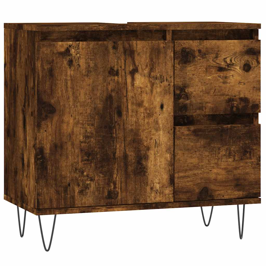 3-dijelni set kupaonskog namještaja boja hrasta drveni