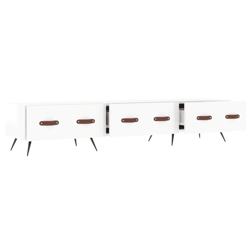TV ormarić sjajni bijeli 150 x 36 x 30 cm od konstruiranog drva