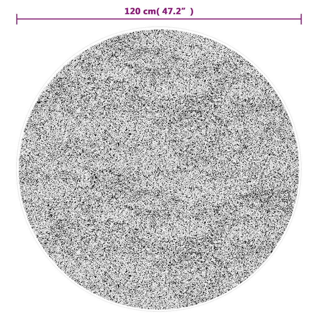 Perivi tepih raznobojni Ø 120 cm Plava