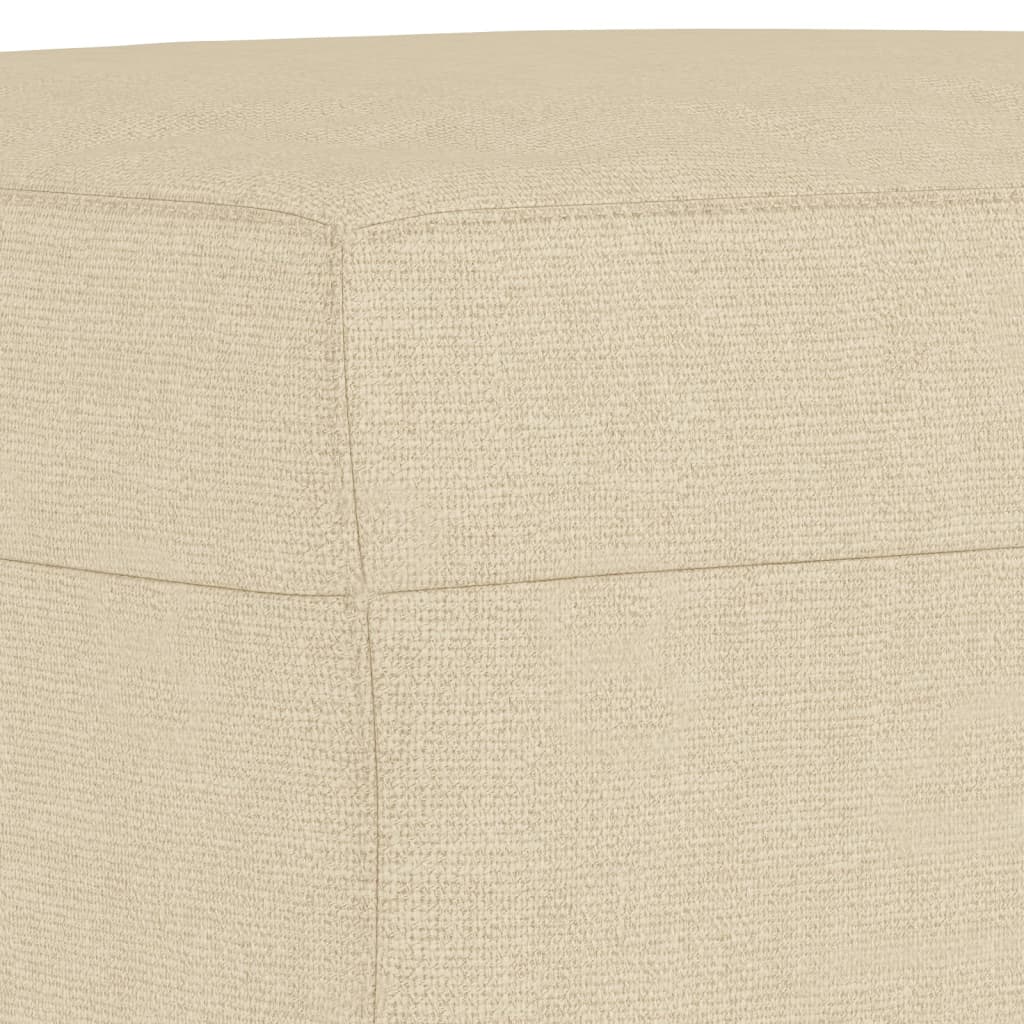 4-dijelni set sofa s jastucima krem od tkanine