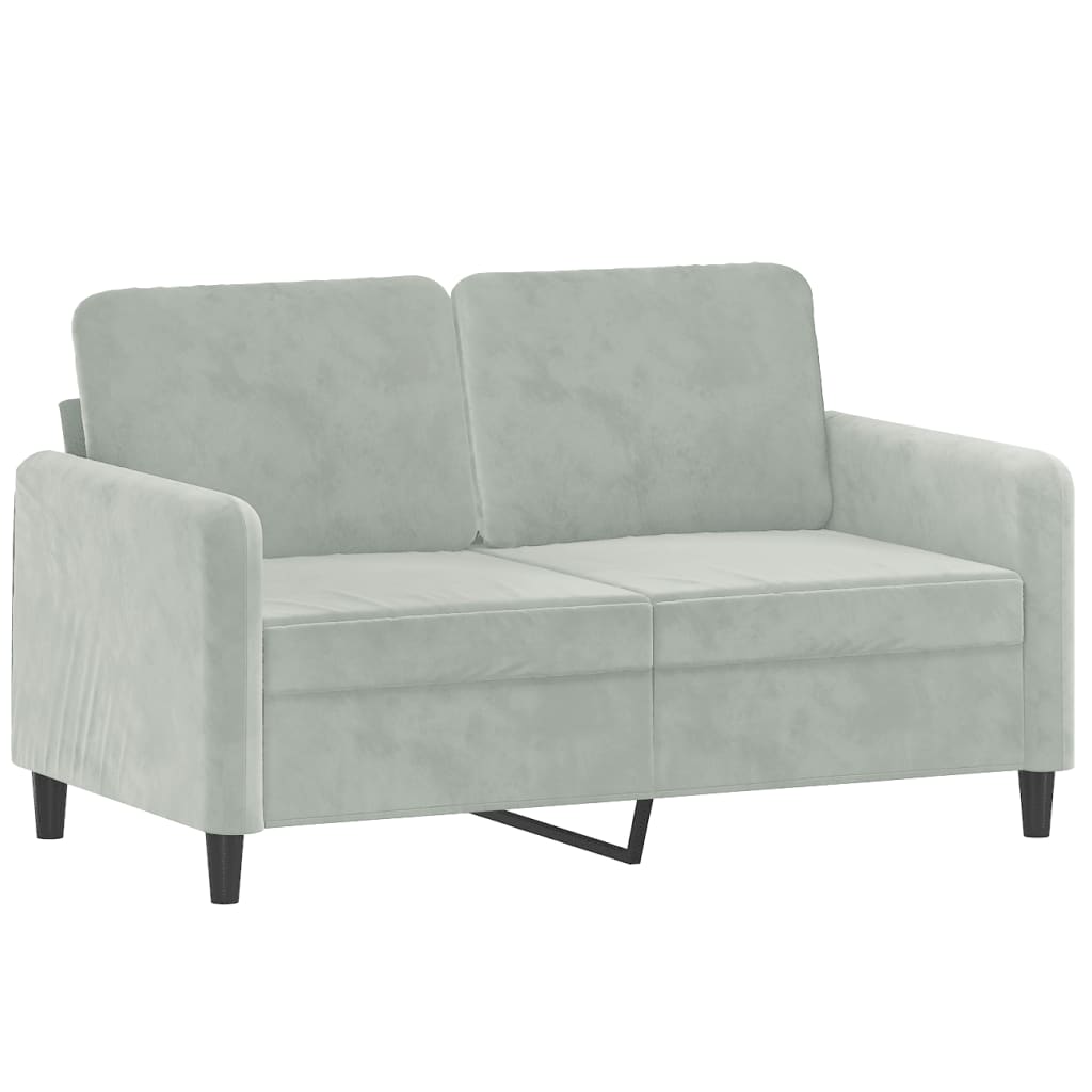 3-dijelni set sofa svjetlosivi baršunasti