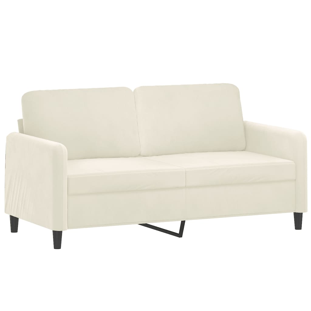 3-dijelni set sofa krem baršunasti