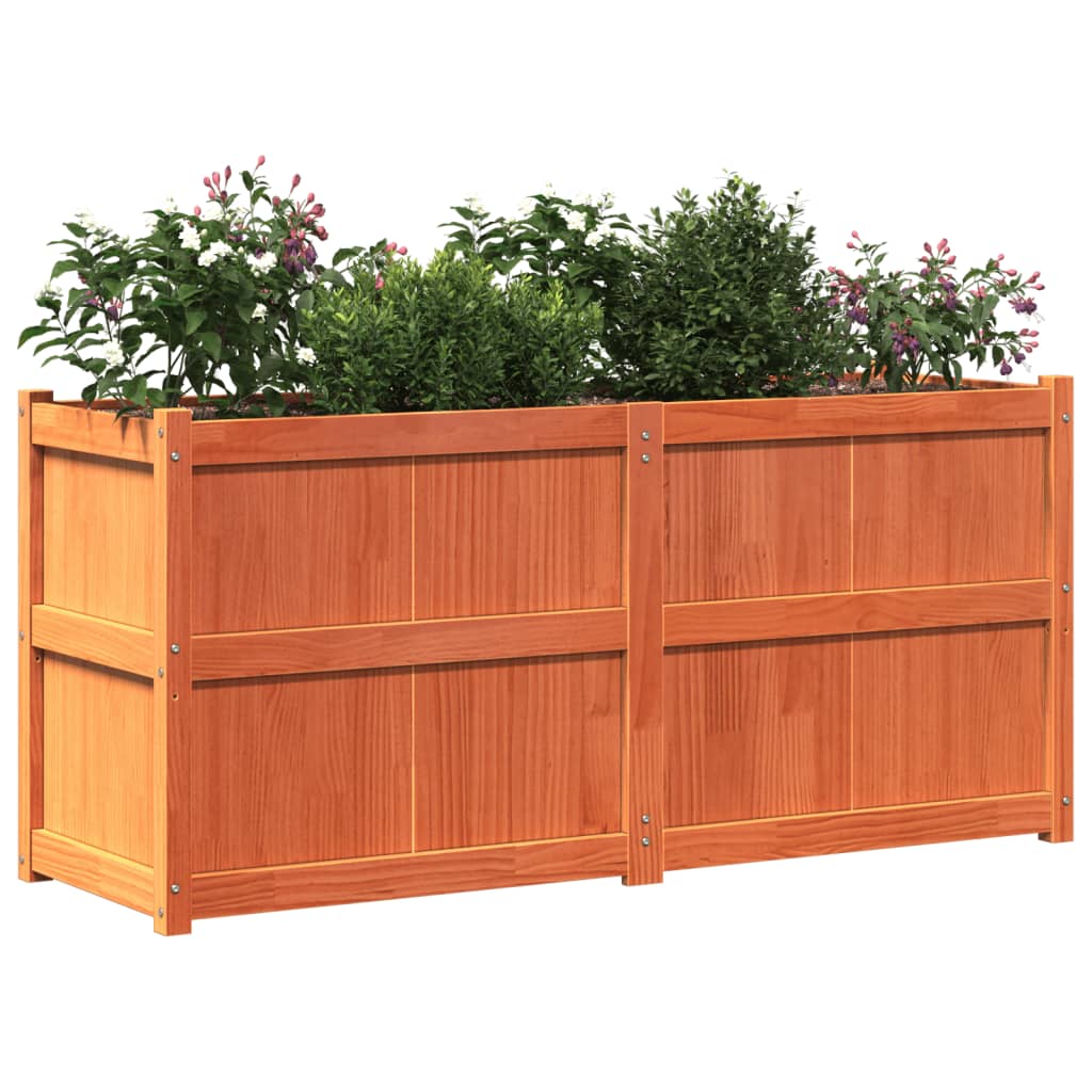 Vrtna sadilica voštano smeđe boje 150 x 50 x 70 cm od borovine