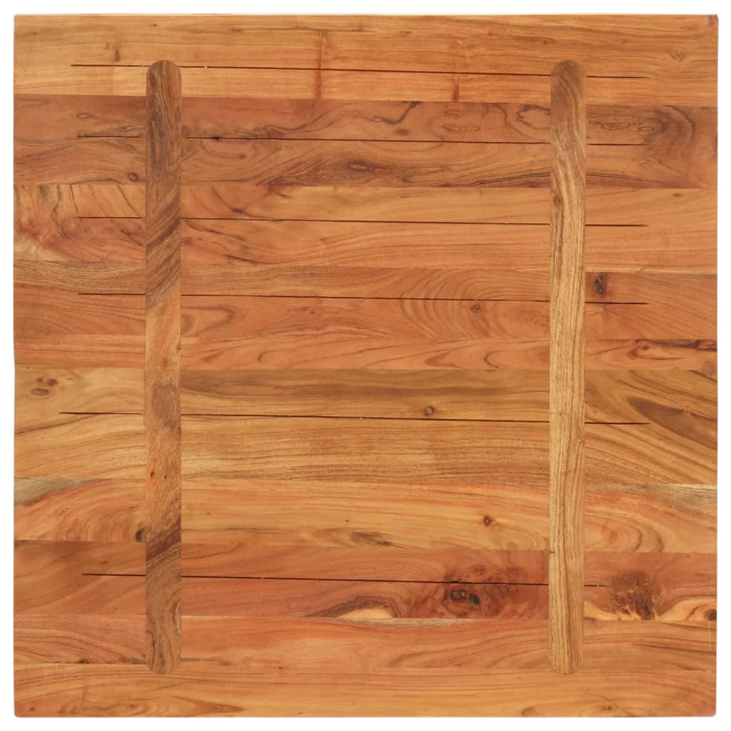Stolna ploča 80x80x2,5 cm četvrtasta od masivnog drva bagrema